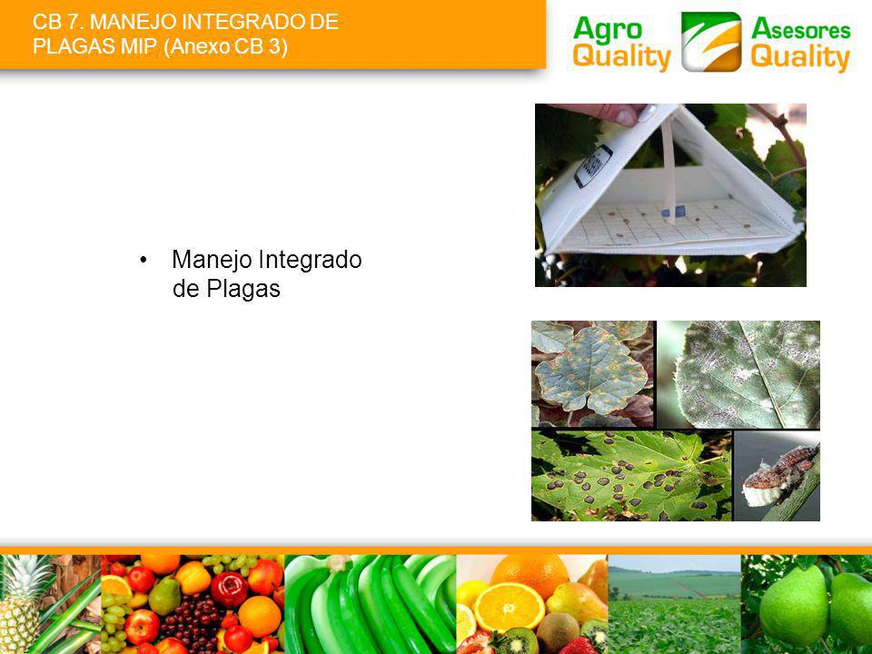CB 7. MANEJO INTEGRADO DE PLAGAS MIP (Anexo CB 3)