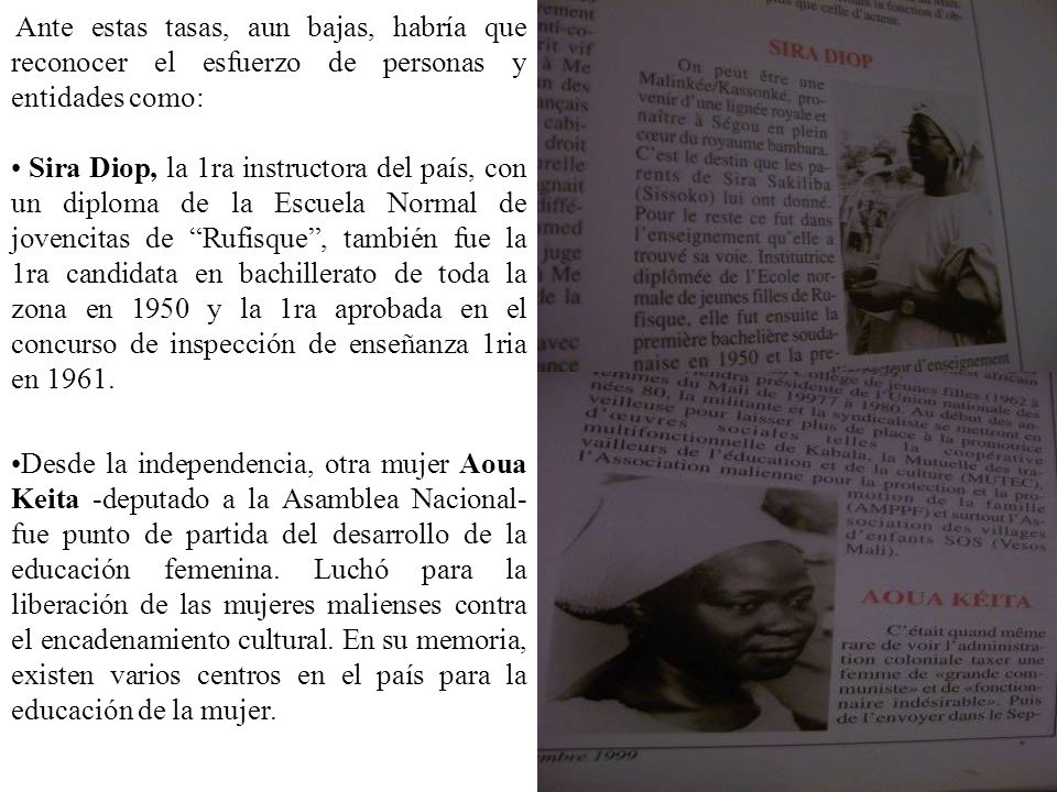 Ante estas tasas, aun bajas, habría que reconocer el esfuerzo de personas y entidades como: