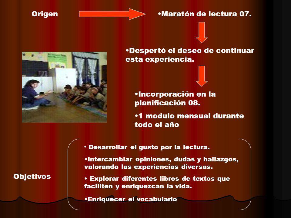 Despertó el deseo de continuar esta experiencia.