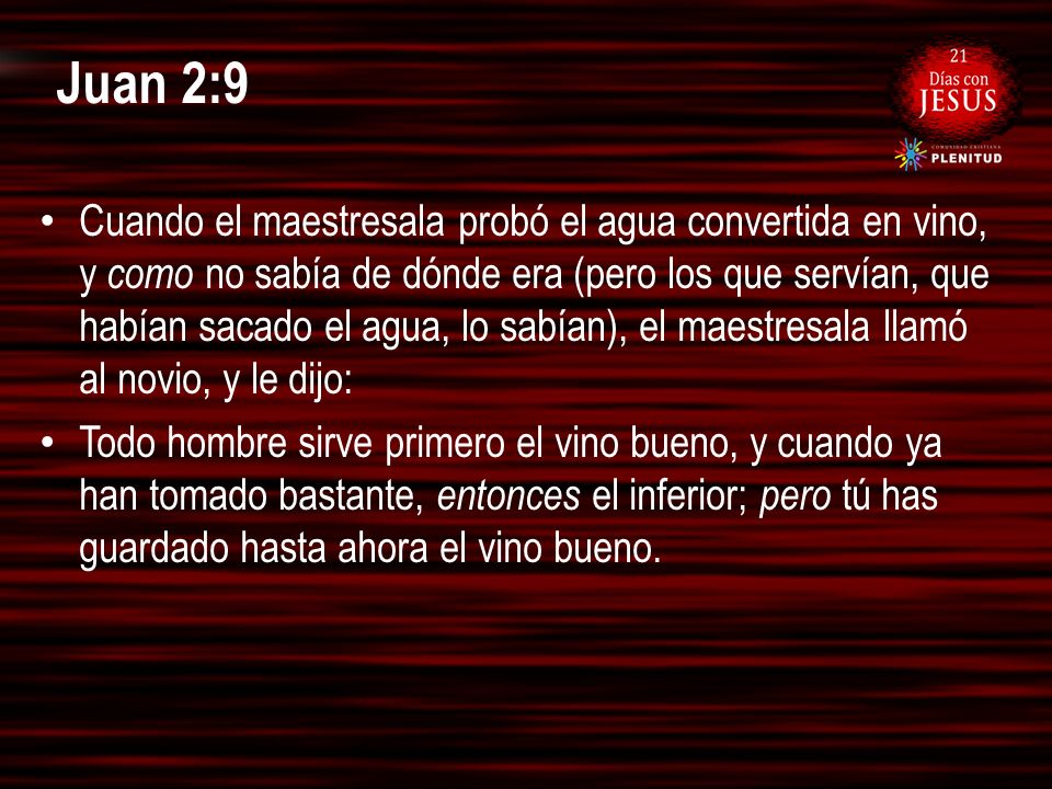 Juan 2:9