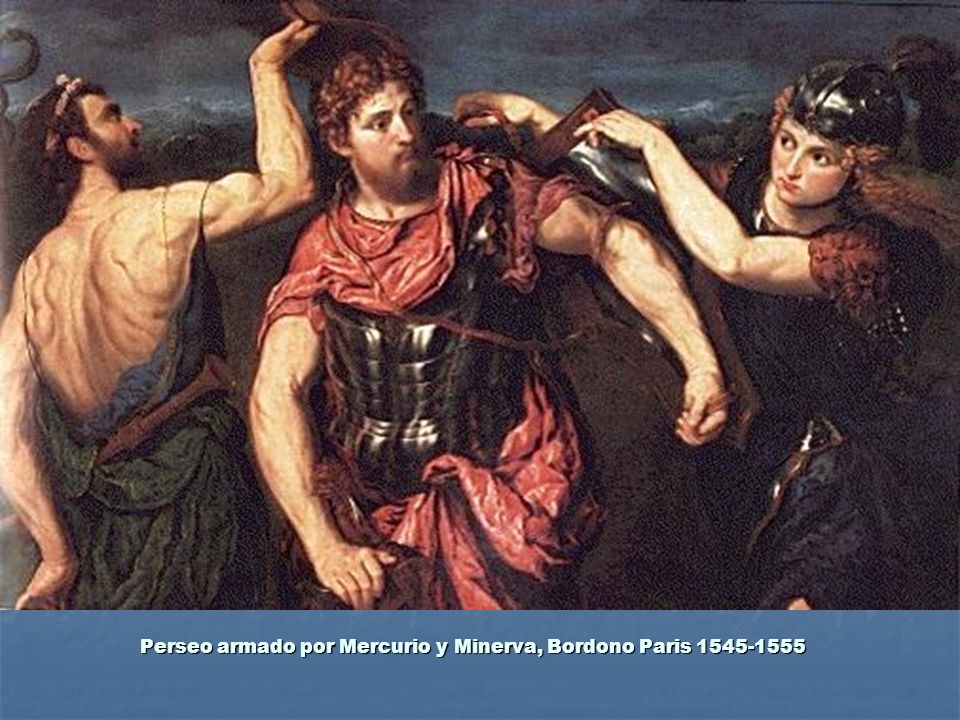 Perseo armado por Mercurio y Minerva, Bordono Paris