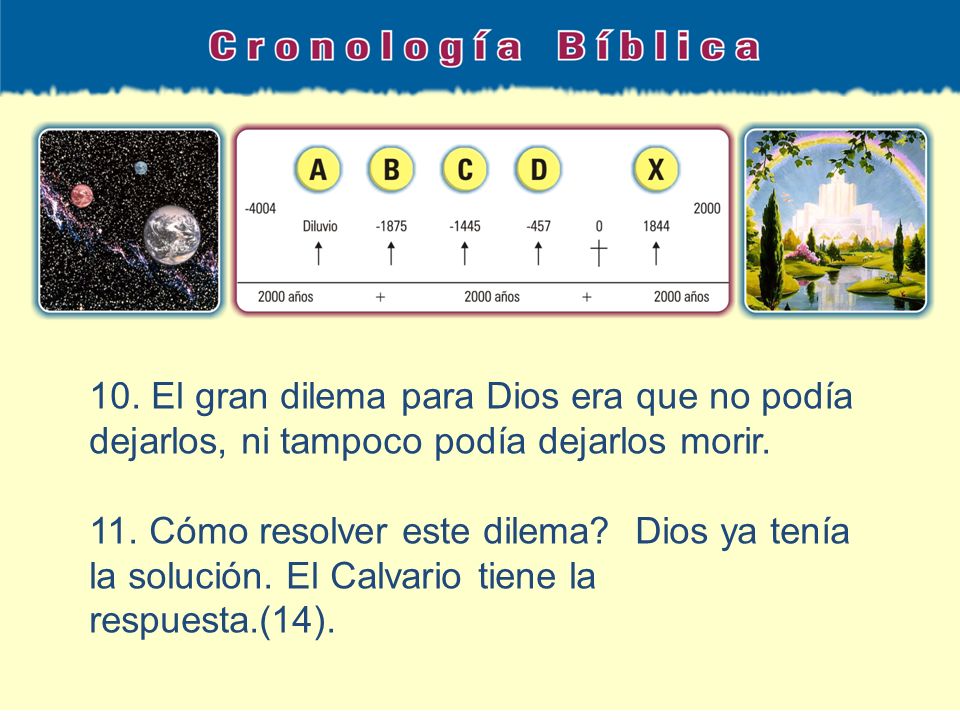 10. El gran dilema para Dios era que no podía dejarlos, ni tampoco podía dejarlos morir.