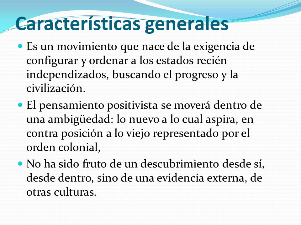 Características generales