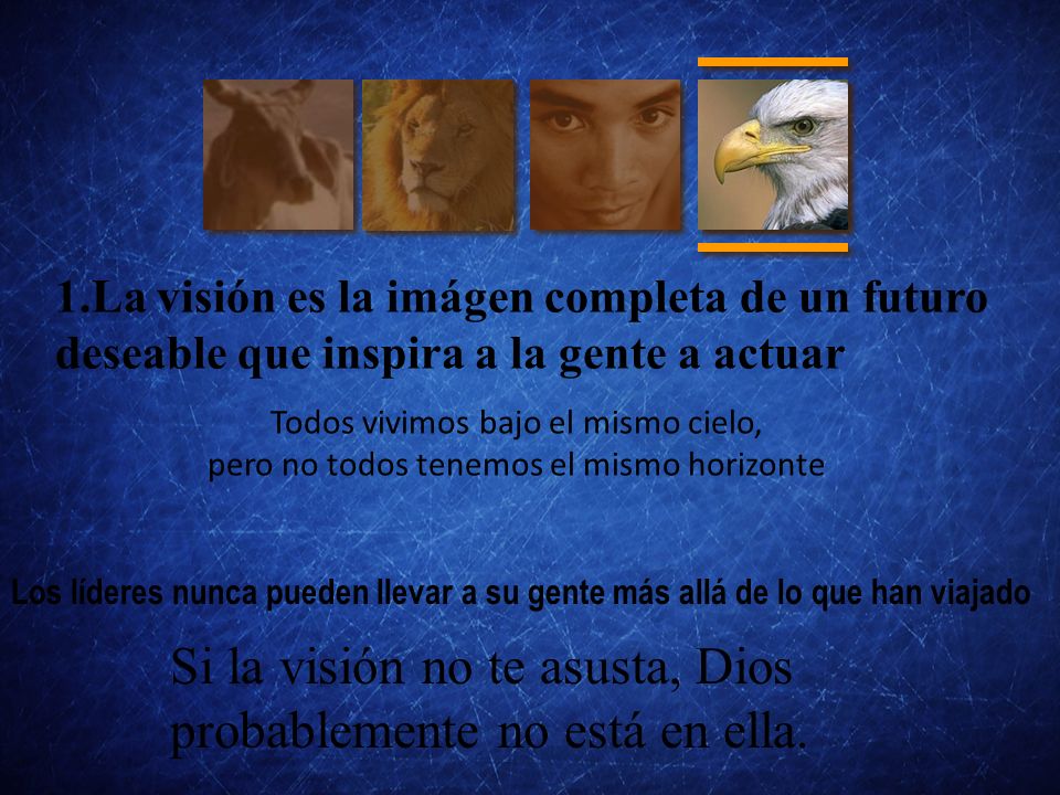 Si la visión no te asusta, Dios probablemente no está en ella.