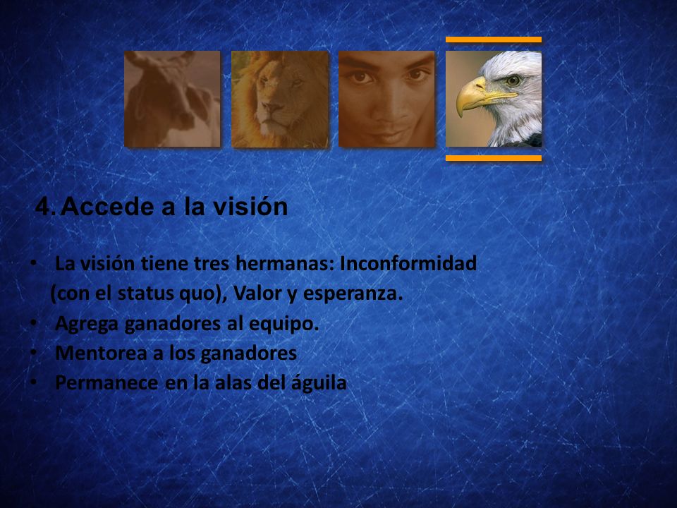 Accede a la visión La visión tiene tres hermanas: Inconformidad