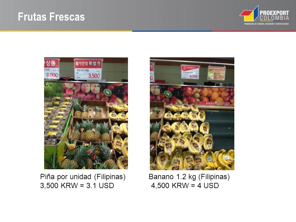 Frutas Frescas Piña por unidad (Filipinas) Banano 1.2 kg (Filipinas)