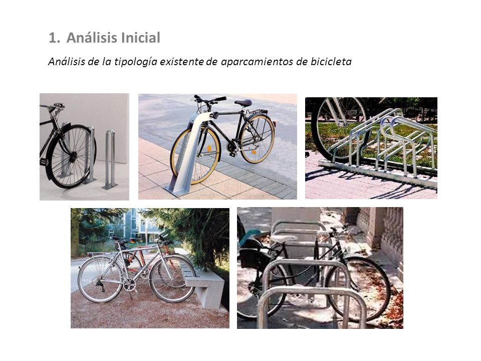 Análisis Inicial Análisis de la tipología existente de aparcamientos de bicicleta