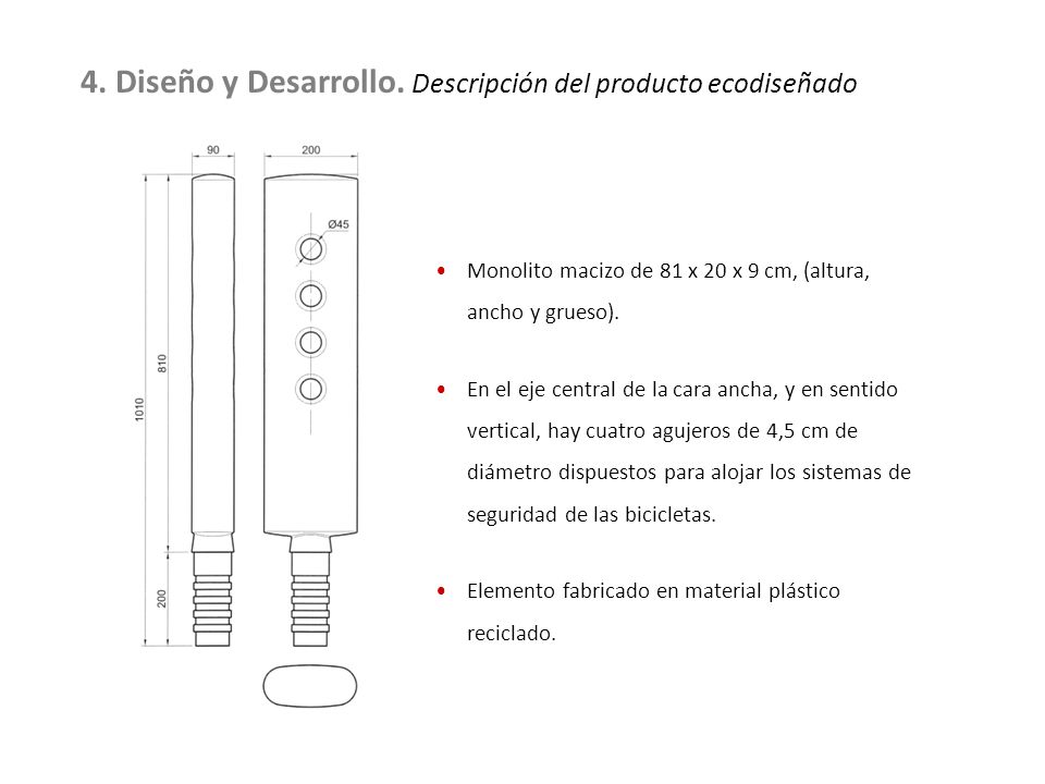 4. Diseño y Desarrollo. Descripción del producto ecodiseñado