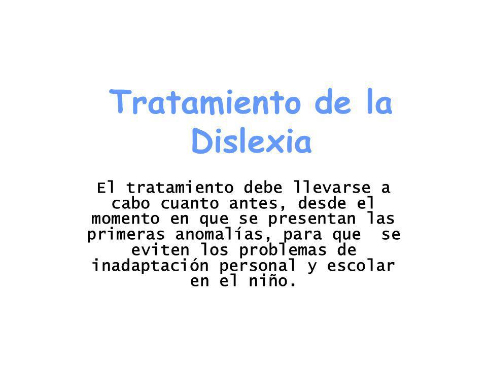 Tratamiento de la Dislexia
