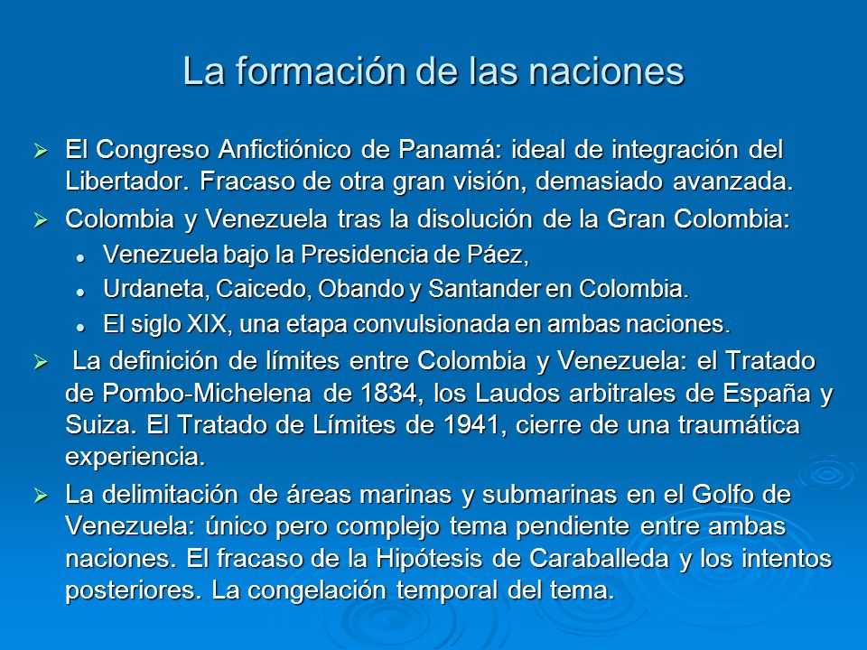La formación de las naciones