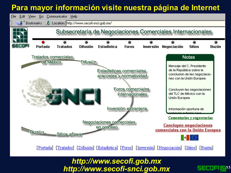 Para mayor información visite nuestra página de Internet