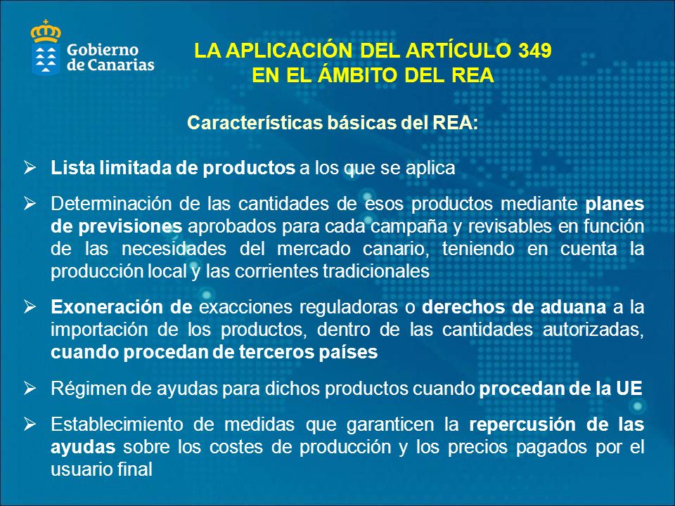LA APLICACIÓN DEL ARTÍCULO 349 EN EL ÁMBITO DEL REA