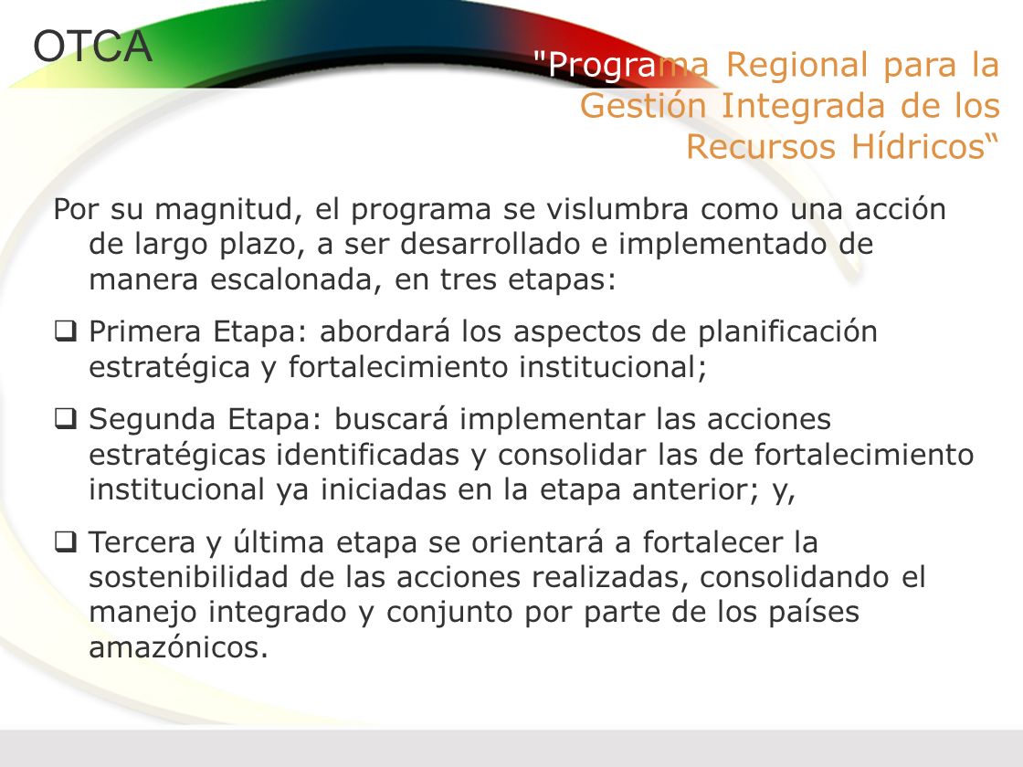Programa Regional para la Gestión Integrada de los Recursos Hídricos
