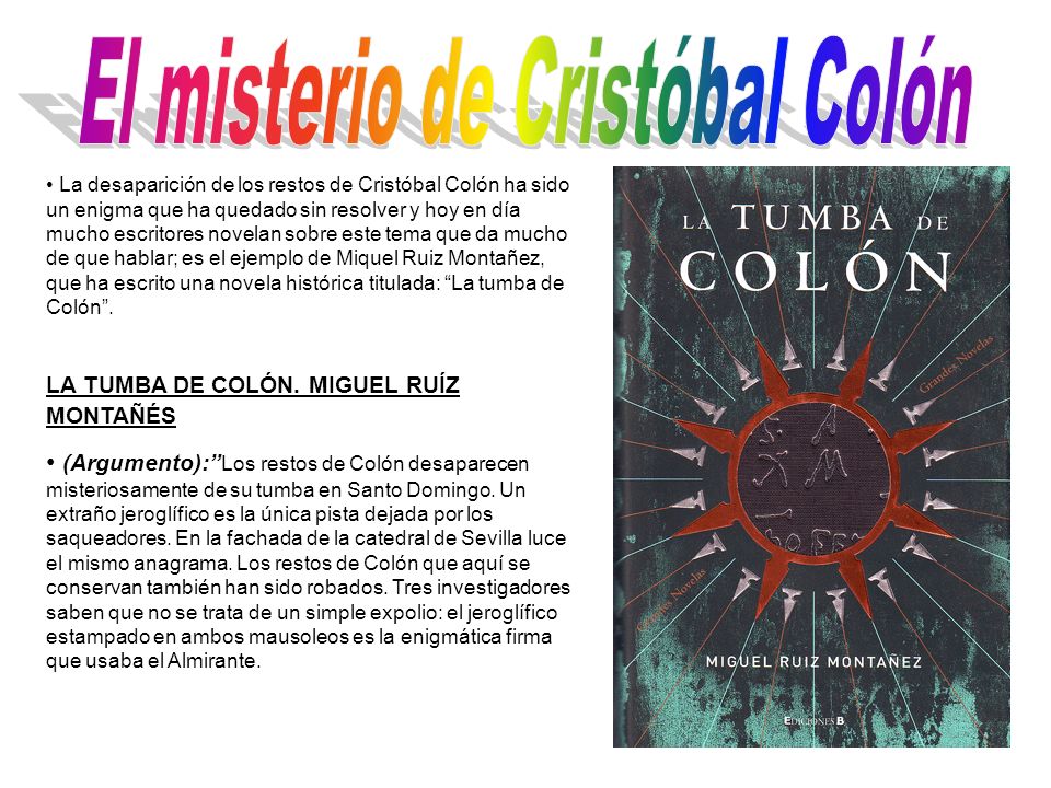 El misterio de Cristóbal Colón