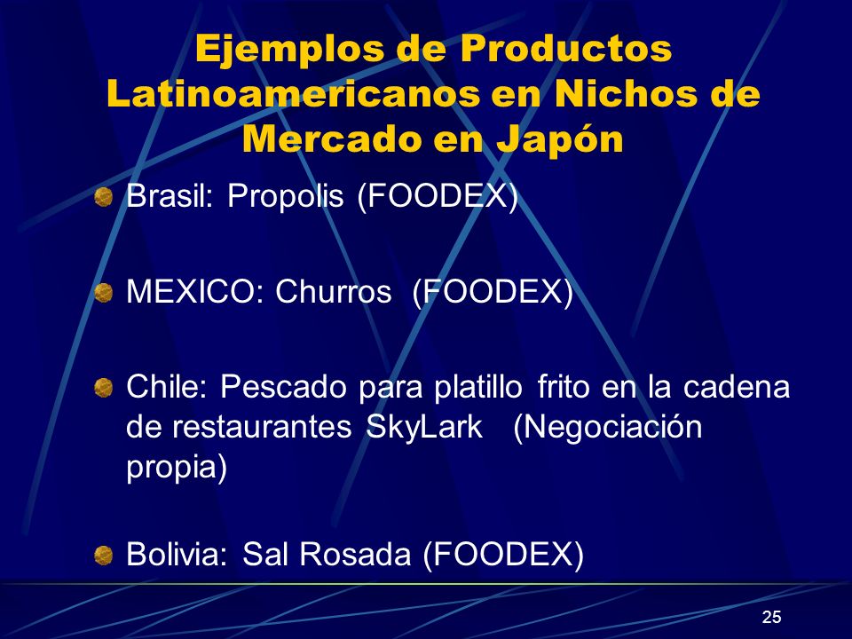 Ejemplos de Productos Latinoamericanos en Nichos de Mercado en Japón