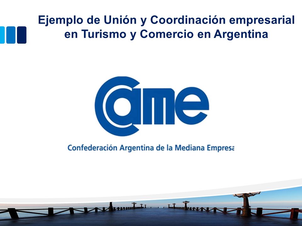 Ejemplo de Unión y Coordinación empresarial en Turismo y Comercio en Argentina