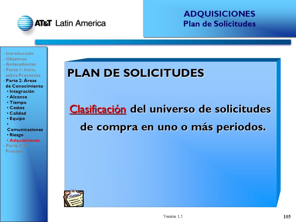 ADQUISICIONES Plan de Solicitudes. - Introducción. - Objetivos. - Antecedentes. - Parte 1: Intro.