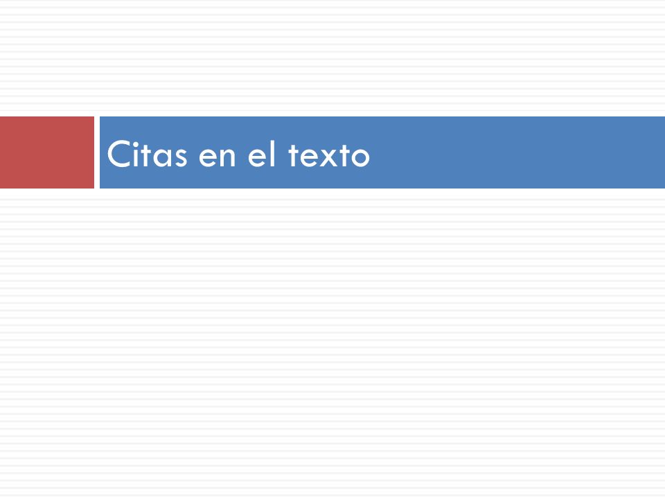 Citas en el texto