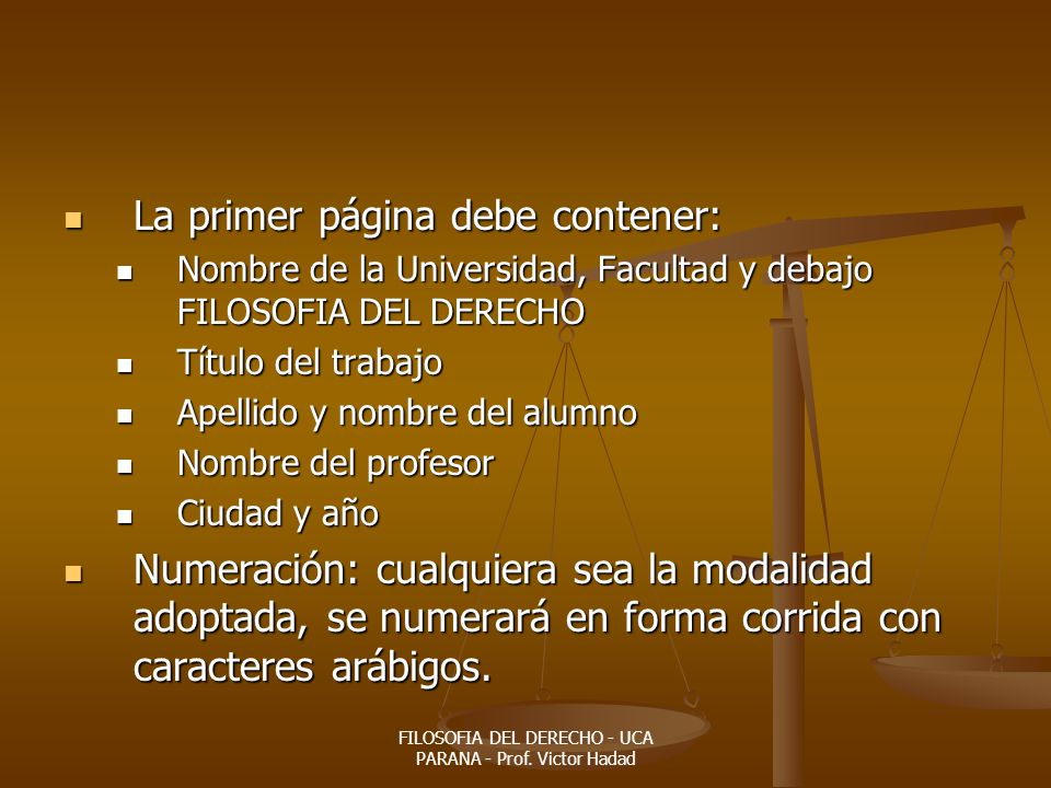 FILOSOFIA DEL DERECHO - UCA PARANA - Prof. Victor Hadad