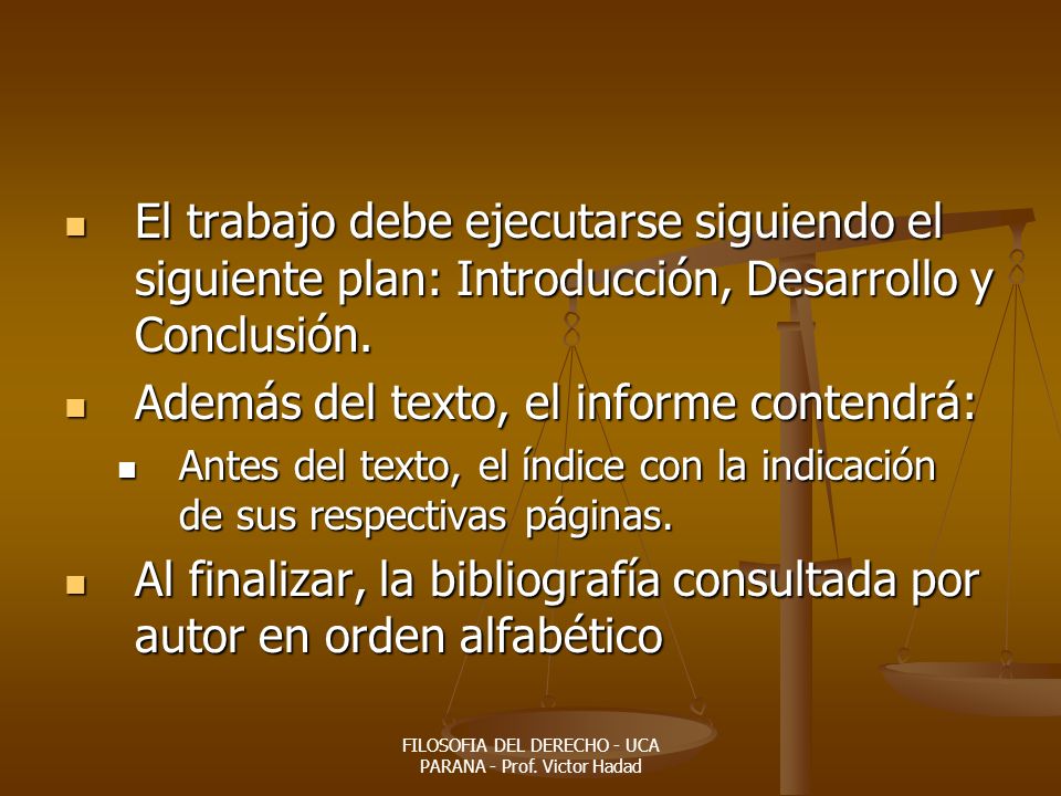 FILOSOFIA DEL DERECHO - UCA PARANA - Prof. Victor Hadad