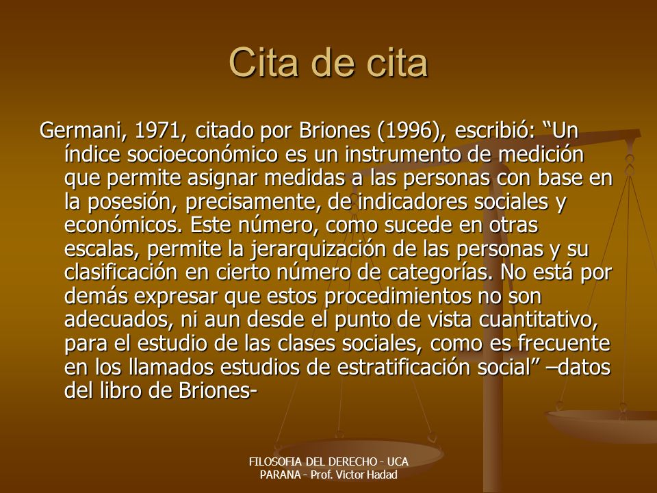 FILOSOFIA DEL DERECHO - UCA PARANA - Prof. Victor Hadad