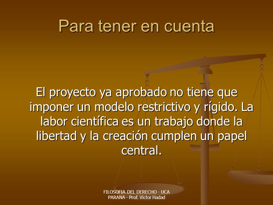 FILOSOFIA DEL DERECHO - UCA PARANA - Prof. Victor Hadad