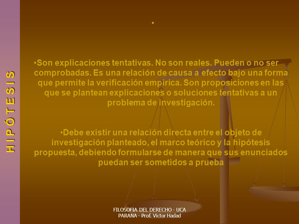 FILOSOFIA DEL DERECHO - UCA PARANA - Prof. Victor Hadad