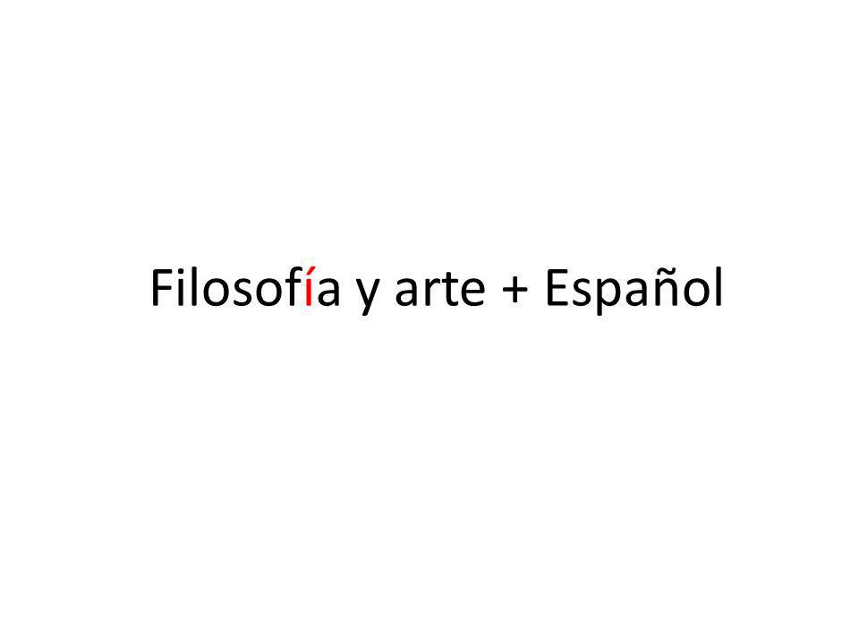 Filosofía y arte + Español