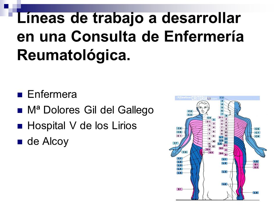 Líneas de trabajo a desarrollar en una Consulta de Enfermería Reumatológica.