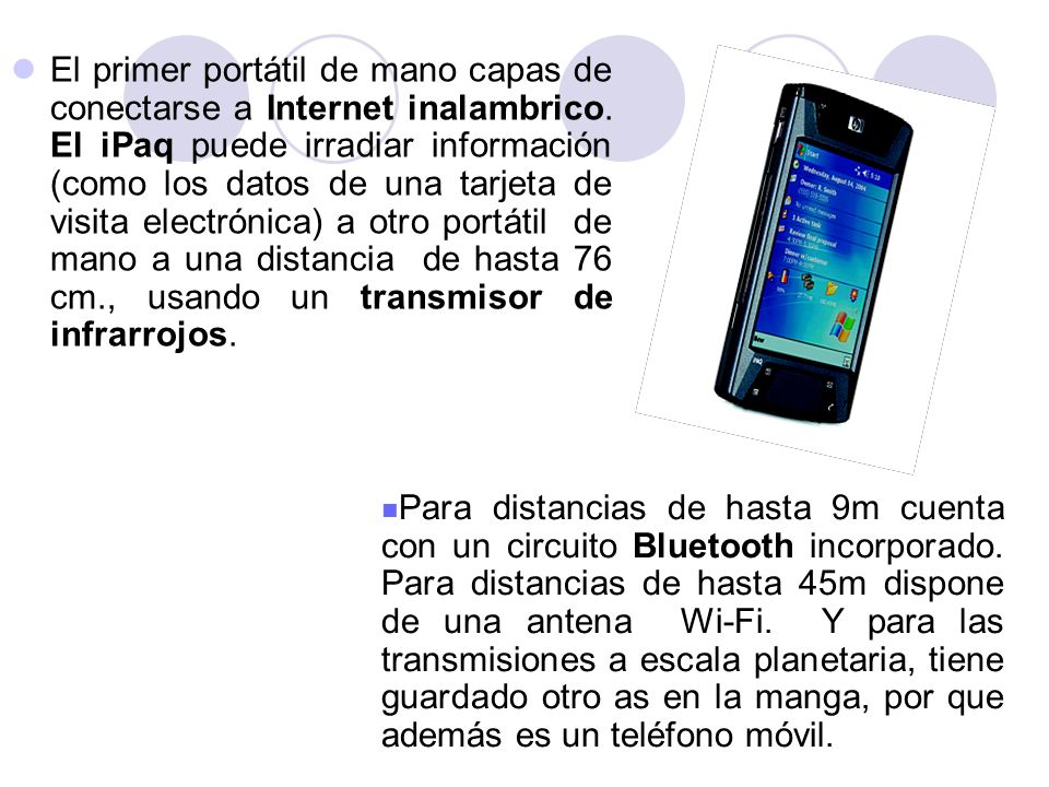 El primer portátil de mano capas de conectarse a Internet inalambrico