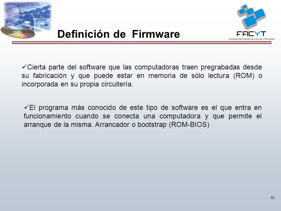 Definición de Firmware