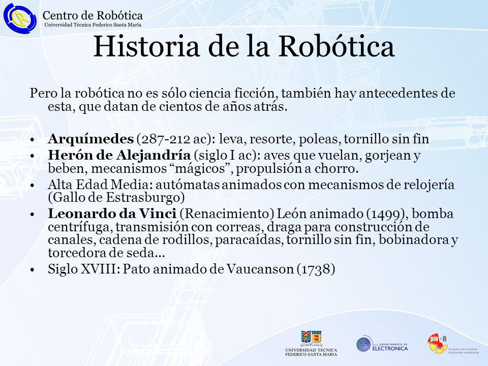 Historia de la Robótica