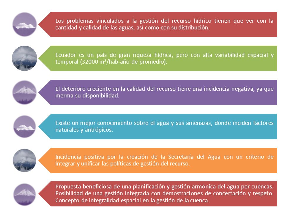 Los problemas vinculados a la gestión del recurso hídrico tienen que ver con la cantidad y calidad de las aguas, así como con su distribución.