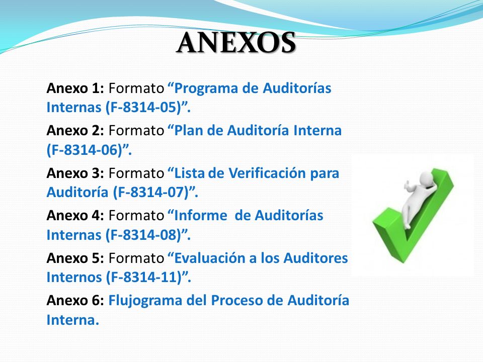 ANEXOS Anexo 1: Formato Programa de Auditorías Internas (F ) .