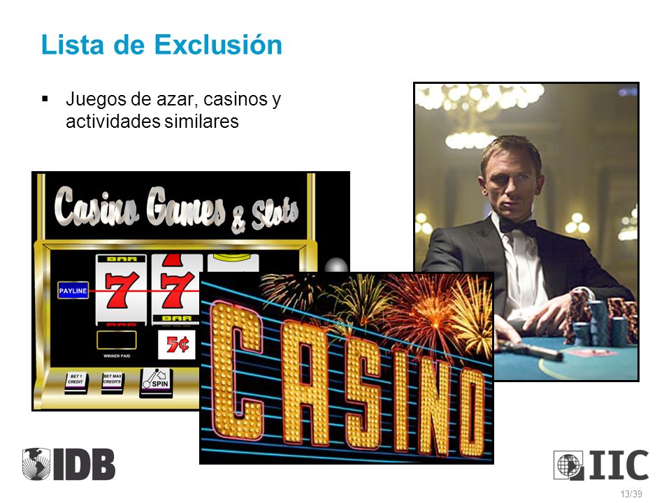 Lista de Exclusión Juegos de azar, casinos y actividades similares