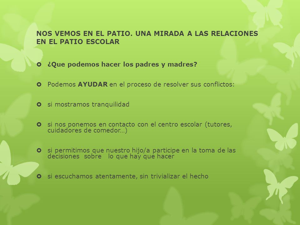 NOS VEMOS EN EL PATIO. UNA MIRADA A LAS RELACIONES EN EL PATIO ESCOLAR