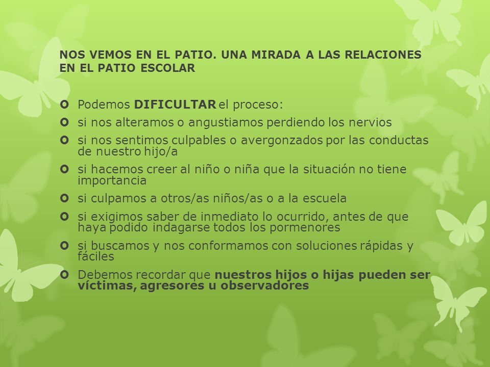 NOS VEMOS EN EL PATIO. UNA MIRADA A LAS RELACIONES EN EL PATIO ESCOLAR