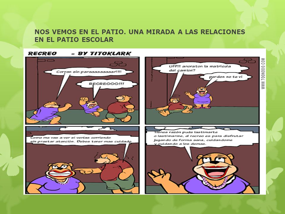 NOS VEMOS EN EL PATIO. UNA MIRADA A LAS RELACIONES EN EL PATIO ESCOLAR