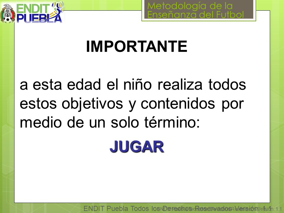 IMPORTANTE a esta edad el niño realiza todos estos objetivos y contenidos por medio de un solo término: