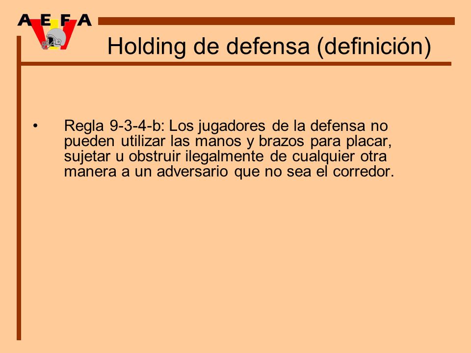 Holding de defensa (definición)