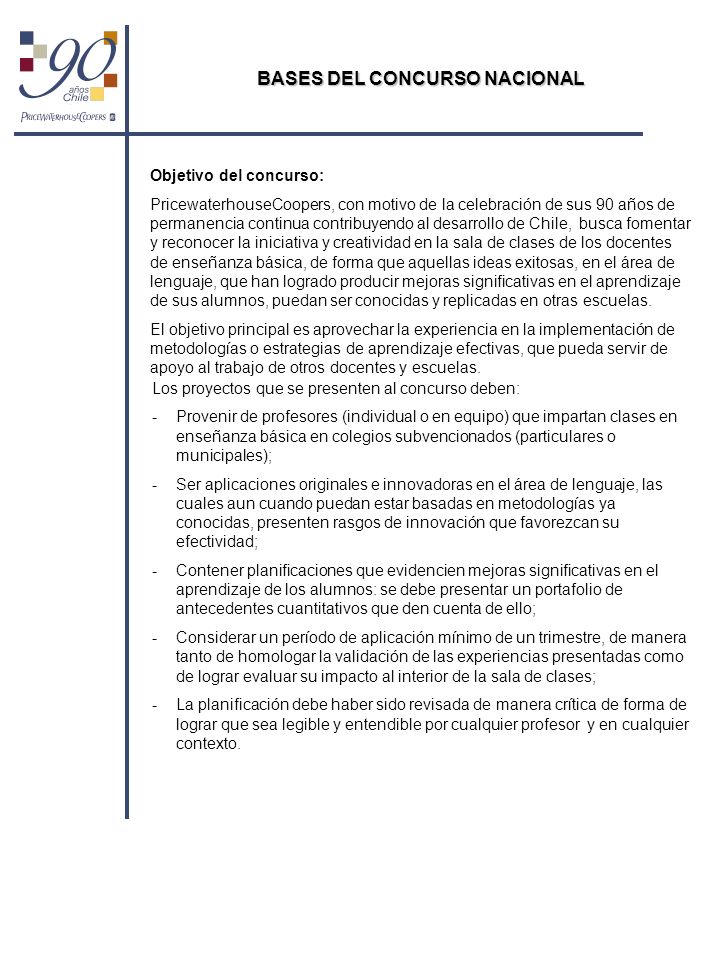 BASES DEL CONCURSO NACIONAL