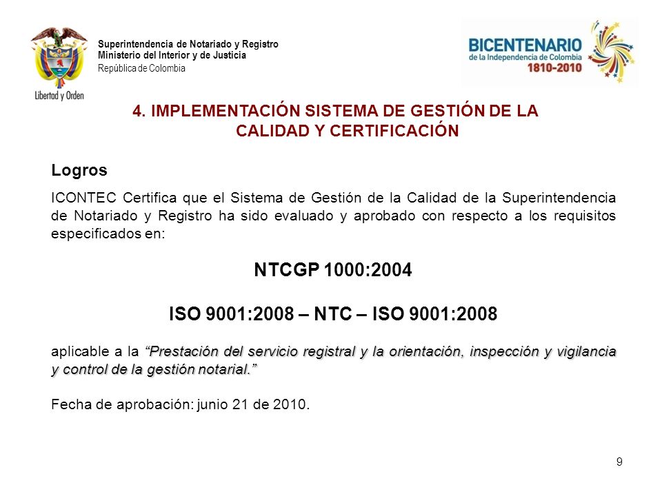 4. IMPLEMENTACIÓN SISTEMA DE GESTIÓN DE LA CALIDAD Y CERTIFICACIÓN