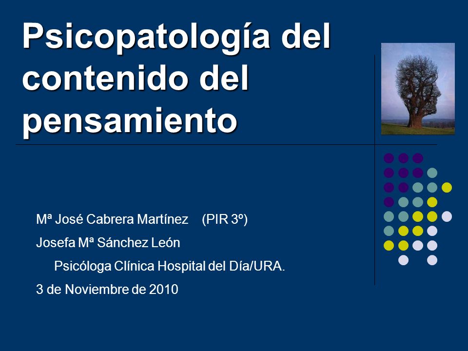 Psicopatología del contenido del pensamiento