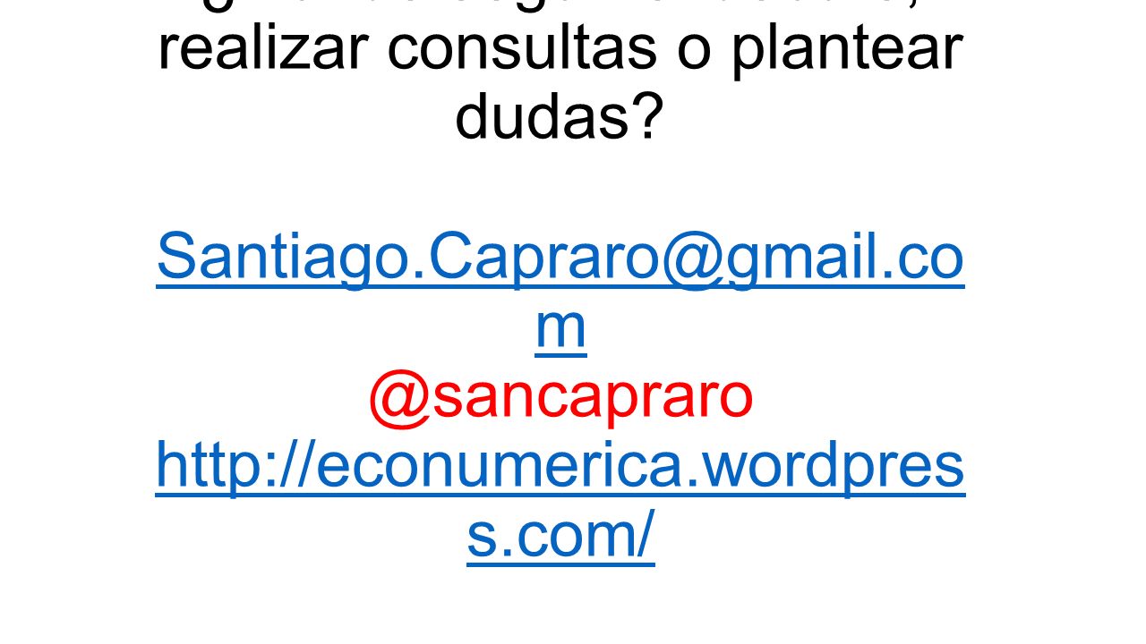 ¿Dónde seguir el debate, realizar consultas o plantear dudas. Santiago