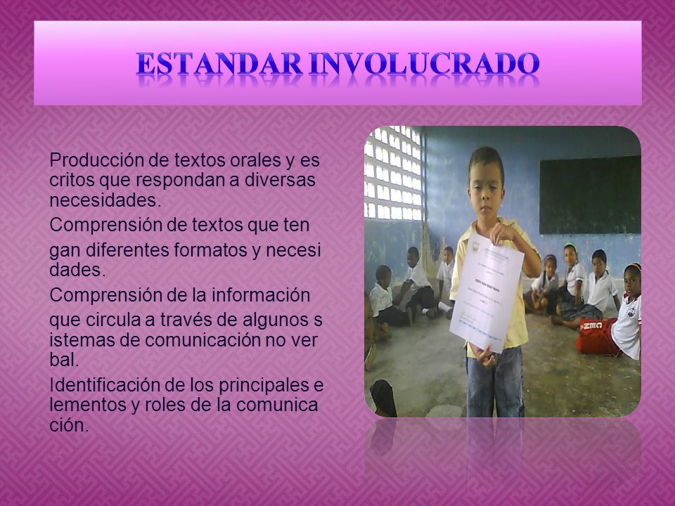 ESTANDAR INVOLUCRADO