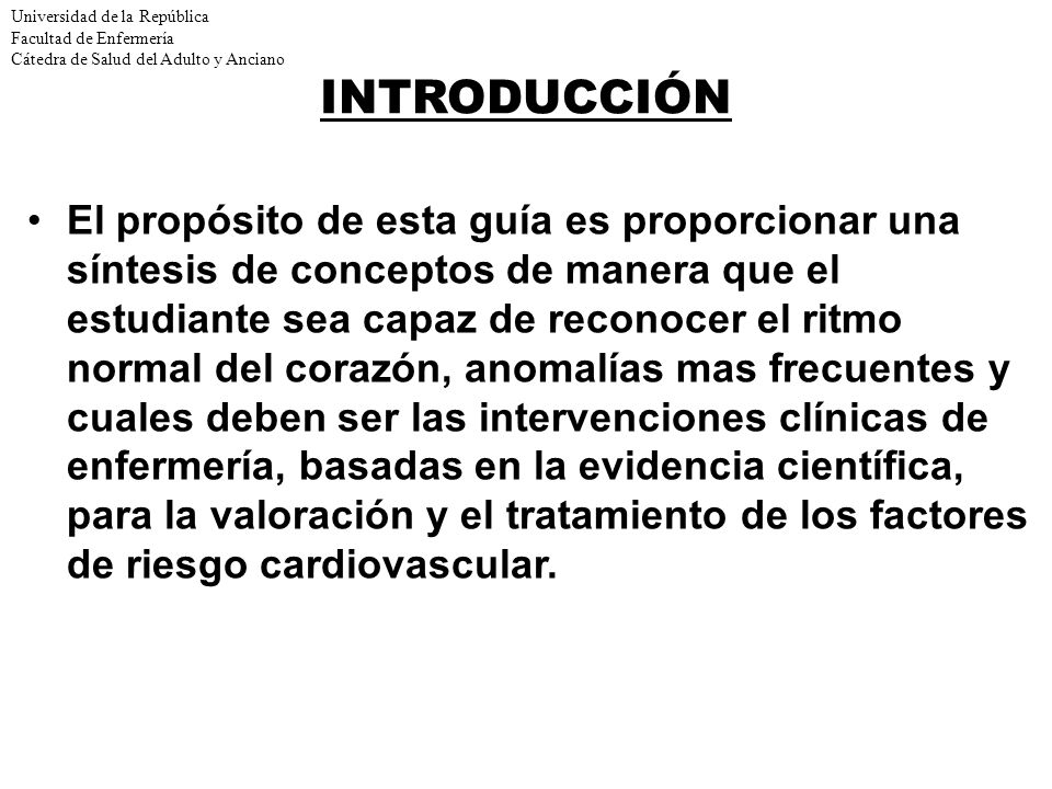 Universidad de la República. Facultad de Enfermería. Dpto. de Salud