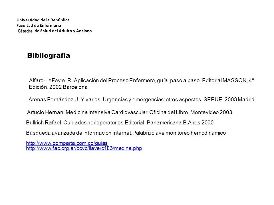 Universidad de la República. Facultad de Enfermería. Dpto. de Salud