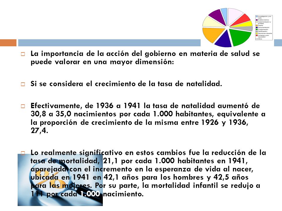 La importancia de la acción del gobierno en materia de salud se puede valorar en una mayor dimensión: