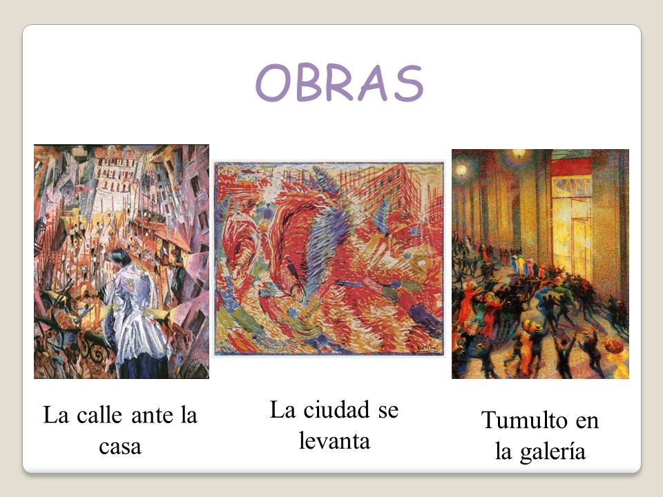 OBRAS La ciudad se levanta La calle ante la casa Tumulto en la galería
