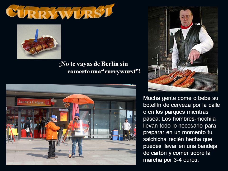 CURRYWURST ¡No te vayas de Berlin sin comerte una currywurst !